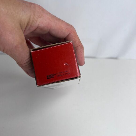 Set of 8 NEW Miniature 1” Christmas Ornaments Package Tie - Ons Black Santa - Picture 4 of 13